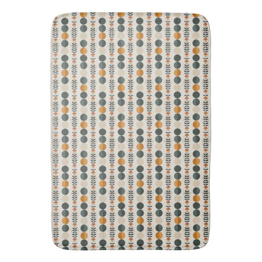 Boho Pattern Bath Mat Badematte (Vorderseite Vertikal)