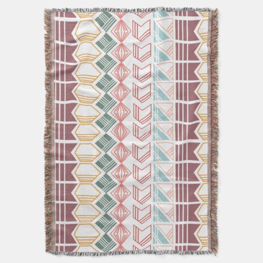 Boho Pattern Decke (Vorderseite Vertikal)