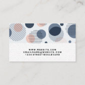 Boho Pattern | Dot-Muster Visitenkarte (Rückseite)