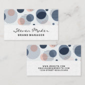 Boho Pattern | Dot-Muster Visitenkarte (Vorne/Hinten)