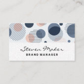 Boho Pattern | Dot-Muster Visitenkarte (Vorderseite)