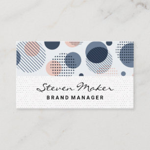 Boho Pattern   Dot-Muster Visitenkarte