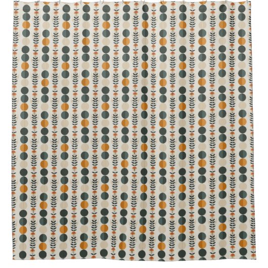 Boho Pattern Duschvorhang (Vorderseite)