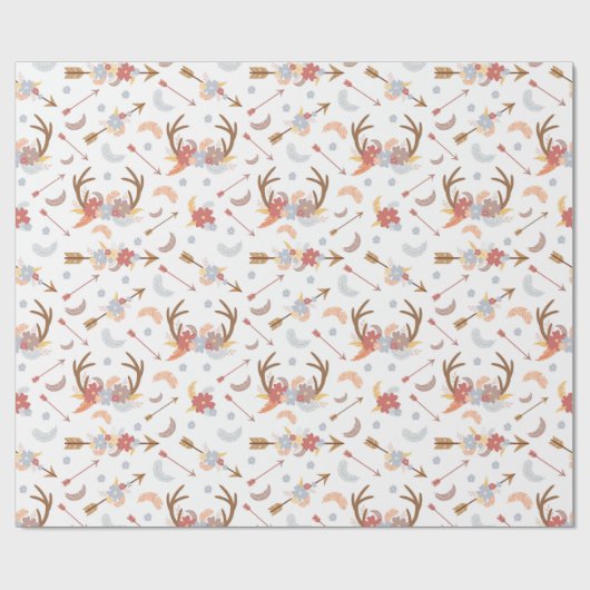 Boho Pattern Geschenkpapier (Flach)