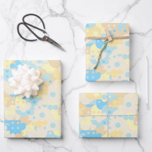Boho Pattern Geschenkpapier Set (Vorderseite)