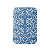 Boho Pattern in Blue – Elegant & Bold Badematte (Vorderseite Vertikal)