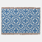 Boho Pattern in Blue – Elegant & Bold Decke (Vorderseite)