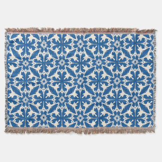 Boho Pattern in Blue – Elegant & Bold Decke