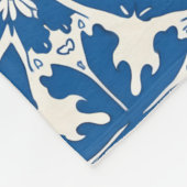 Boho Pattern in Blue – Elegant & Bold Fleecedecke (Ecke)