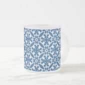 Boho Pattern in Blue – Elegant & Bold Mattglastasse (VorderseiteRechts)