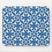Boho Pattern in Blue – Elegant & Bold Mousepad (Vorne)