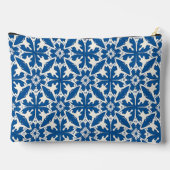Boho Pattern in Blue – Elegant & Bold Zubehörtasche (Rückseite)