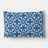 Boho Pattern in Blue – Elegant & Bold Zubehörtasche (Rückseite)