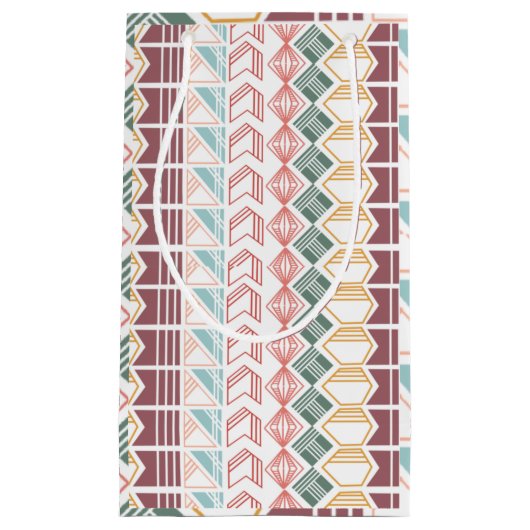 Boho Pattern Kleine Geschenktüte (Vorderseite)