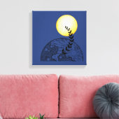 Boho Pattern Leinwand Mauer - Ausgestopfte Leinwan (Insitu (Wohnzimmer))