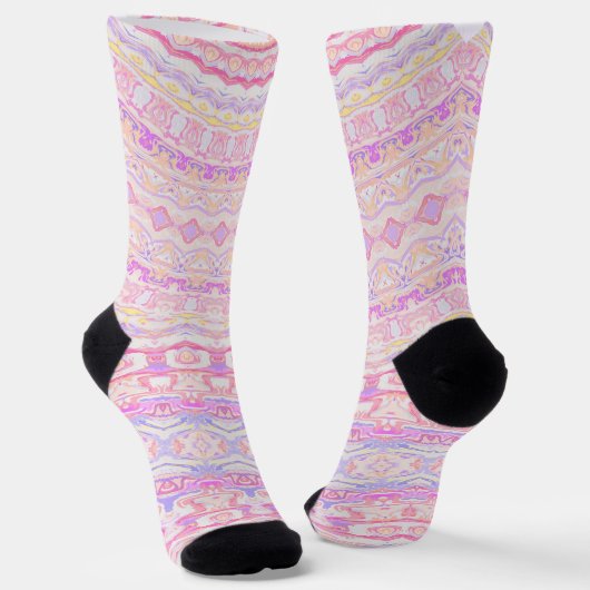 Boho Pattern Socken (Gewinkelt)