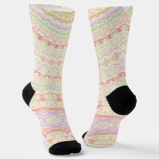 Boho Pattern Socken (Gewinkelt)