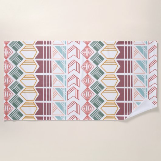 Boho Pattern Strandtuch (Vorderseite)