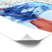 Boho Peace Rainbow Poster (Ecke)