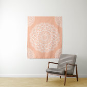 Boho Peach Mandala Wandteppich (Beispiel)