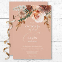 Boho Peach & Rust Blues Peach Blush Wedding