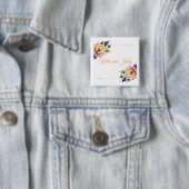 Boho Peachy Floral Button (Beispiel)