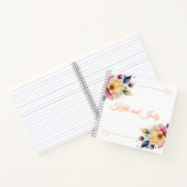 Boho Peachy Floral Notizblock (Innenseite)