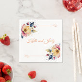 Boho Peachy Floral Serviette (Beispiel)