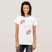 Boho Peachy Floral T-Shirt (Vorne ganz)