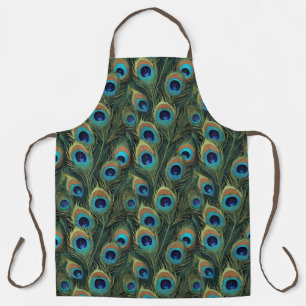 Boho Peacock Feathers Schürze
