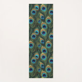 Boho Peacock Feathers Yogamatte (Vorderseite)