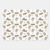 Boho Penguin Baby Boy Geschenkpapier Set (Vorderseite)