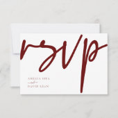 Boho Peonies Floral Wedding RSVP Karte (Vorderseite)