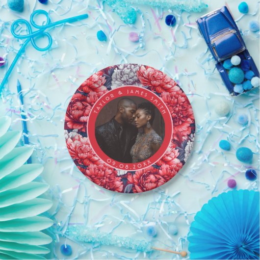 Boho Peonies Teller für Hochzeitsfeier (Party)