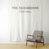 Boho Personalized Fabric Wedding Welcome Sign Wandteppich (Beispiel)