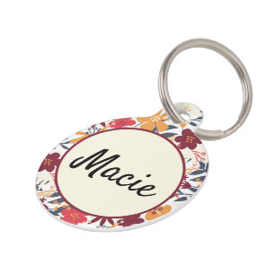 Boho Pet ID-Tag, Bohemische Begleitertags Haustiermarke