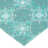 Boho Pfau Inspiration Türkis Tischdecke (Schrägansicht)