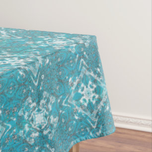 Boho Pfau Inspiration Türkis Tischdecke