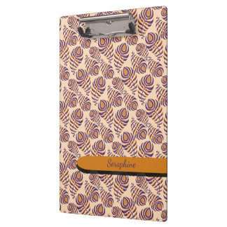 Boho Pfauenfeder Klemmbrett