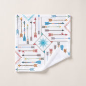 Boho Pfeile und Sun V11 ID748 Badhandtuch Set (Waschlappen)
