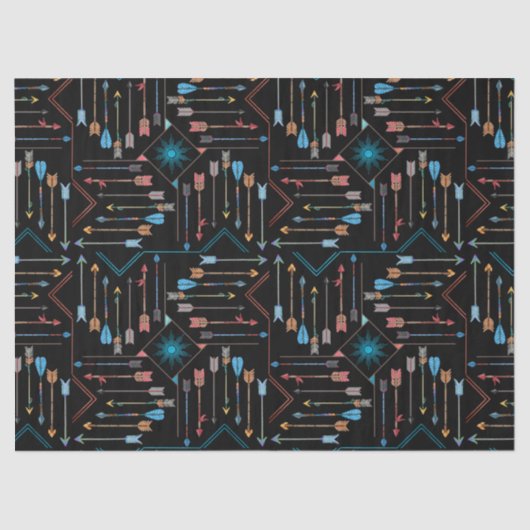 Boho Pfeile und Sun V11 ID748 Seidenpapier (Vorderseite)