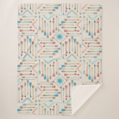 Boho Pfeile und Sun V11 ID748 Sherpadecke (Vorderseite)