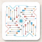 Boho Pfeile und Sun V11 Sq ID748 Getränkeuntersetzer (Vorderseite)