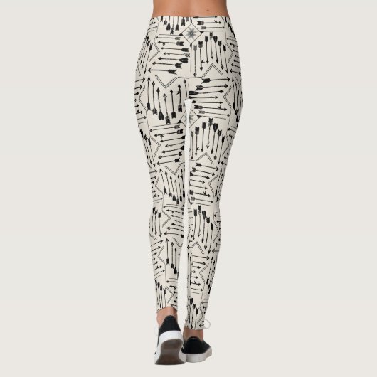 Boho Pfeile und Sun V12 ID748 Leggings (Rückseite)