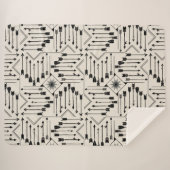 Boho Pfeile und Sun V12 ID748 Sherpadecke (Vorderseite (Horizontal))