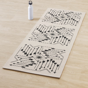 Boho Pfeile und Sun V12 Sq ID748 Yogamatte