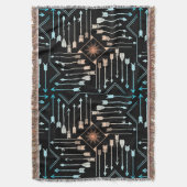 Boho Pfeile und Sun V1 ID748 Decke (Vorderseite Vertikal)