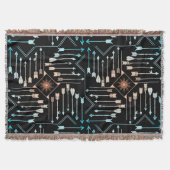 Boho Pfeile und Sun V1 ID748 Decke (Vorderseite)