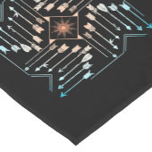 Boho Pfeile und Sun V1 ID748 Kurzer Tischläufer (Ecke)