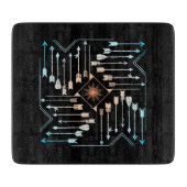 Boho Pfeile und Sun V1 ID748 Schneidebrett (Vorderseite)